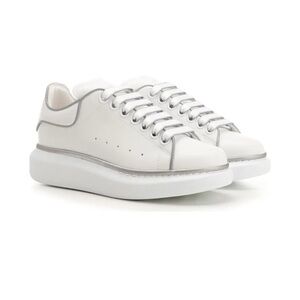 Alexander McQueen Reflective Unique design White Sneakers